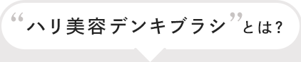 ハリ美容デンキブラシとは