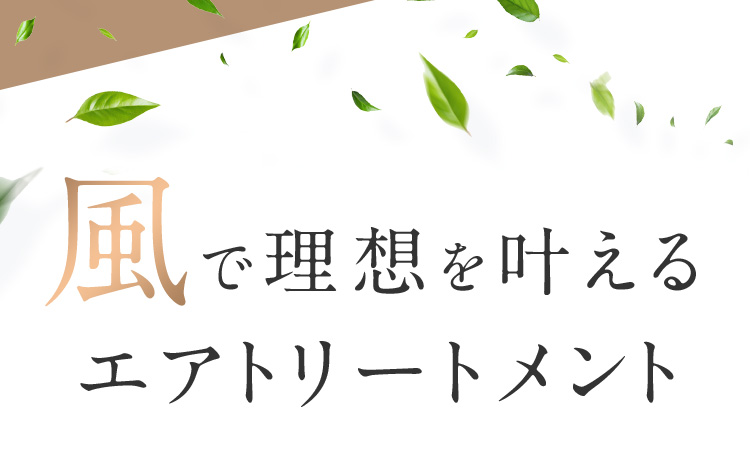 風で理想を叶えるエアトリートメント
