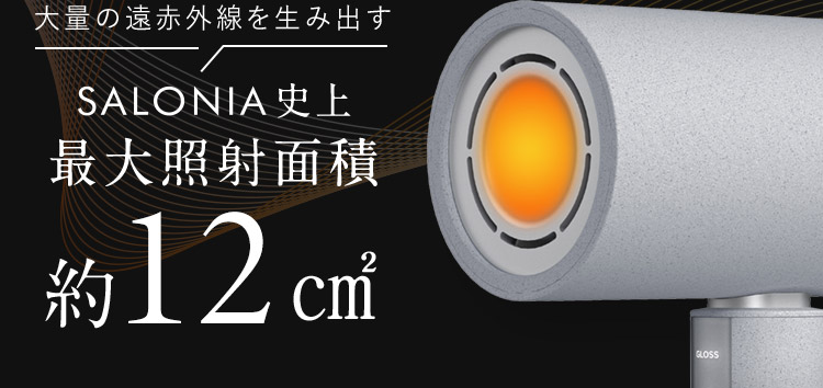 SALONIA史上最大照射面積 約12cm2