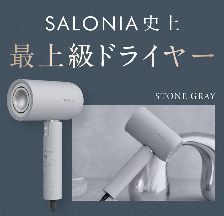 SALONIA史上最上級ドライヤー STONE GRAY