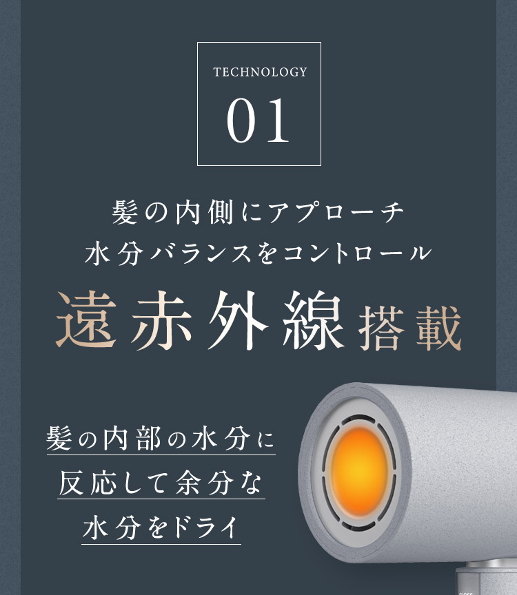 TECHNOLOGY01 遠赤外線搭載