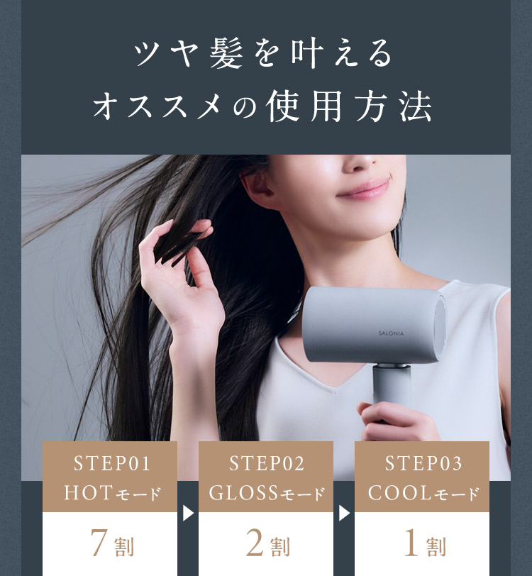 ツヤ髪を叶えるオススメの使用方法