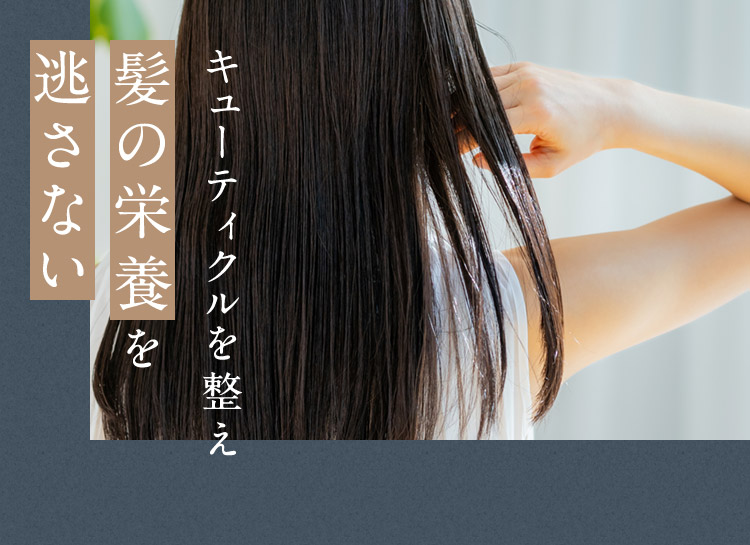 髪の栄養を逃さない