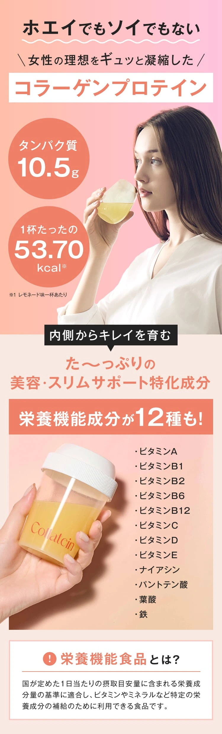 ホエイでもソイでもない女性の理想をギュッと凝縮したコラーゲンプロテイン