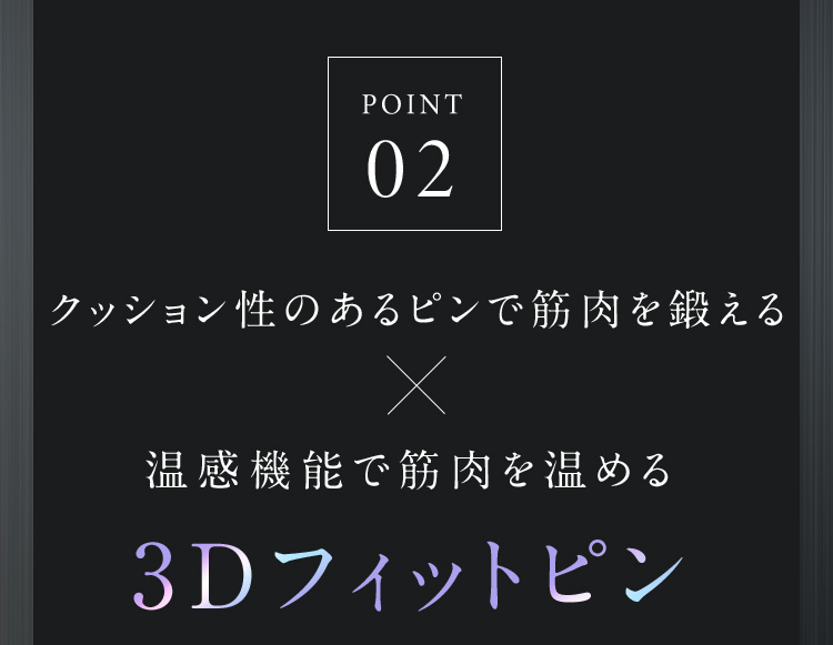 POINT02 3Dフィットピン