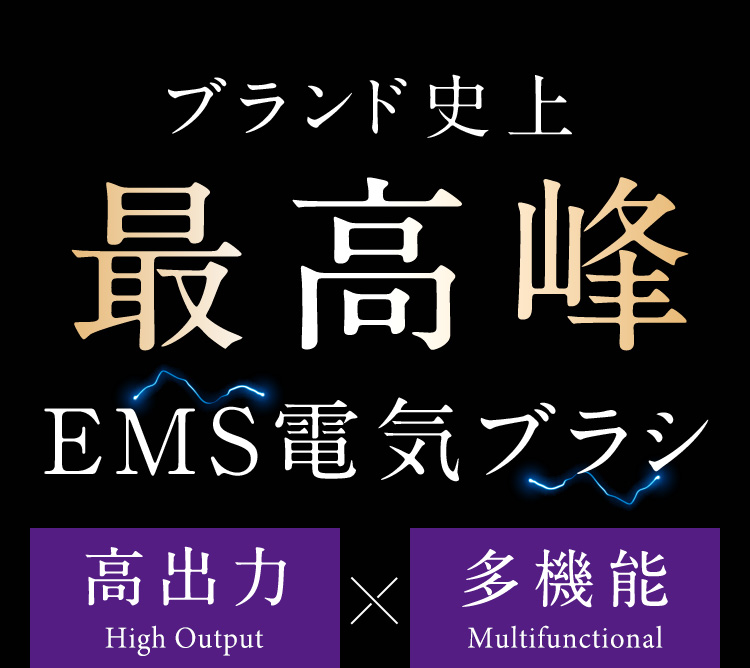 ブランド史上最高峰EMS電気ブラシ 高出力×多機能