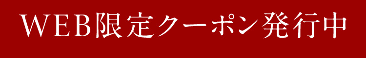 WEB限定クーポン発行中
