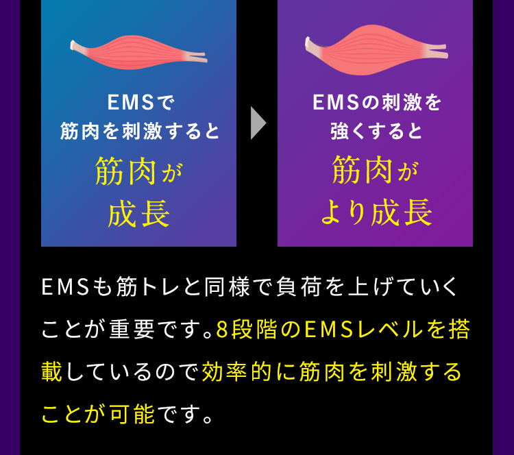 筋肉が成長