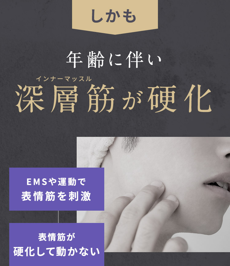 しかも 年齢に伴い深層筋が硬化