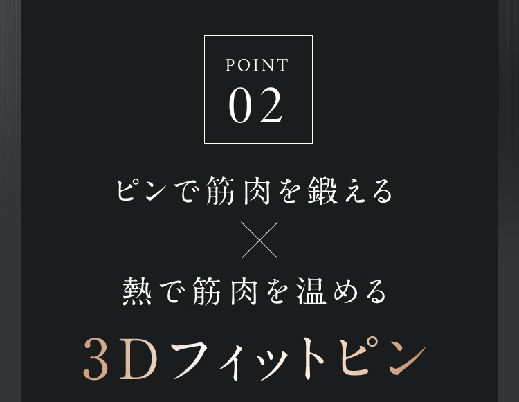 POINT02 3Dフィットピン
