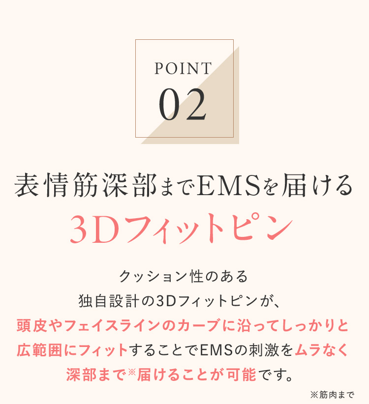POINT02 3Dフィットピン