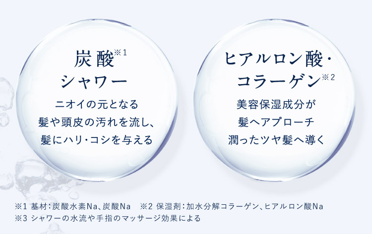 重炭酸シャワー ヒアルロン酸コラーゲン