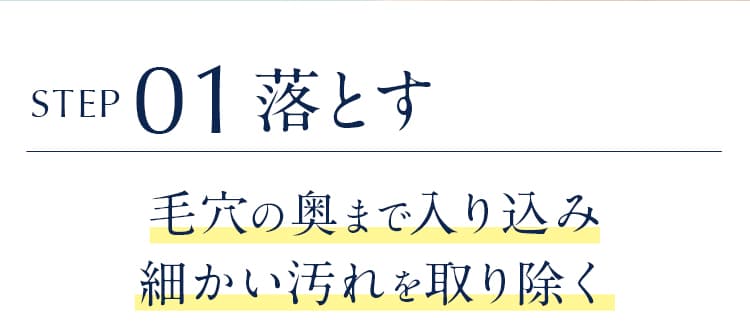 毛穴の汚れを落とし健やかでクリアな頭皮へ
