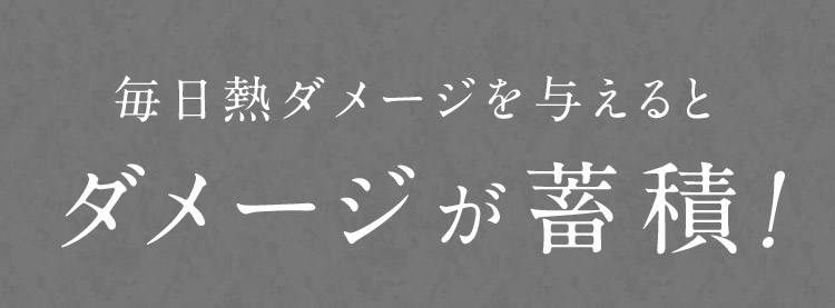 毎日熱ダメージを与えるとダメージが蓄積！