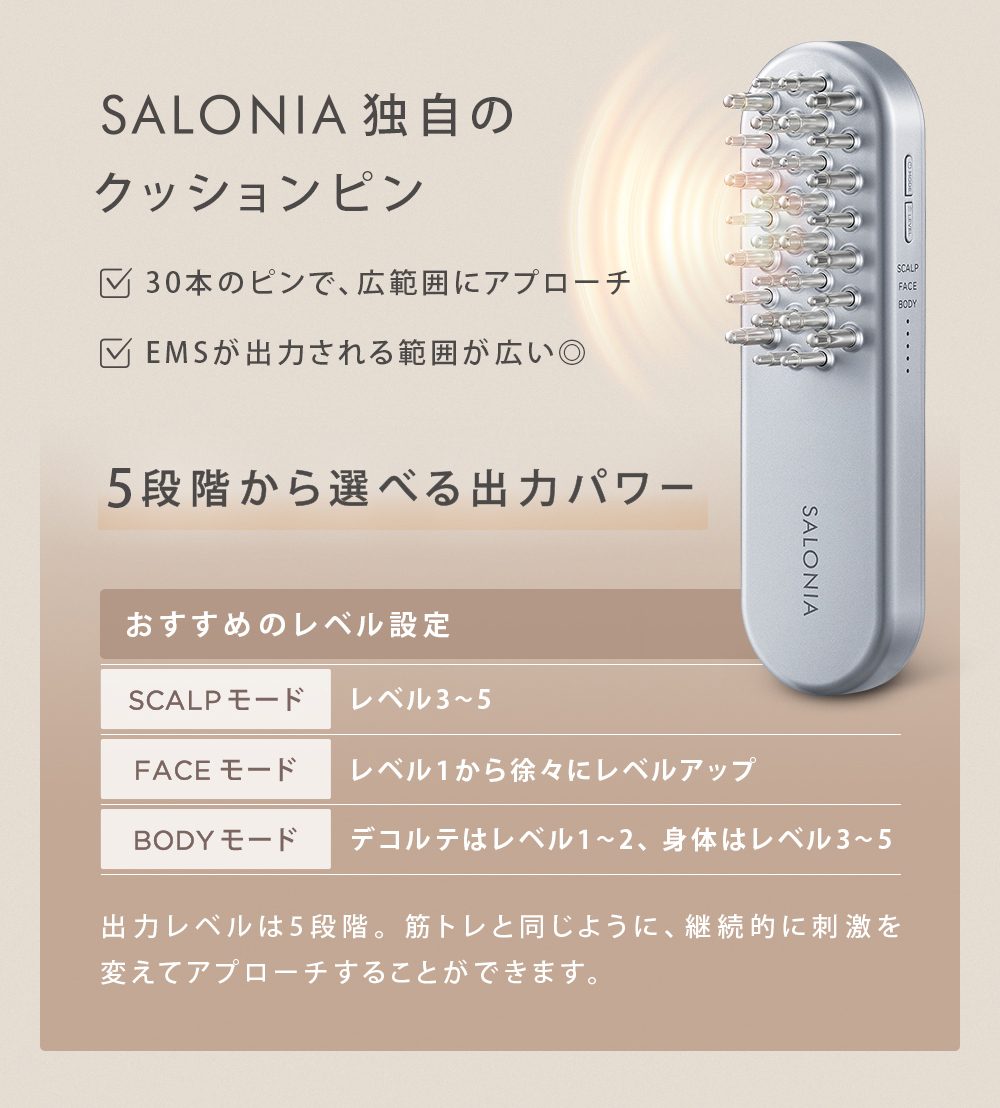 新品未使用サロニアSALONIA EMSリフトブラシ