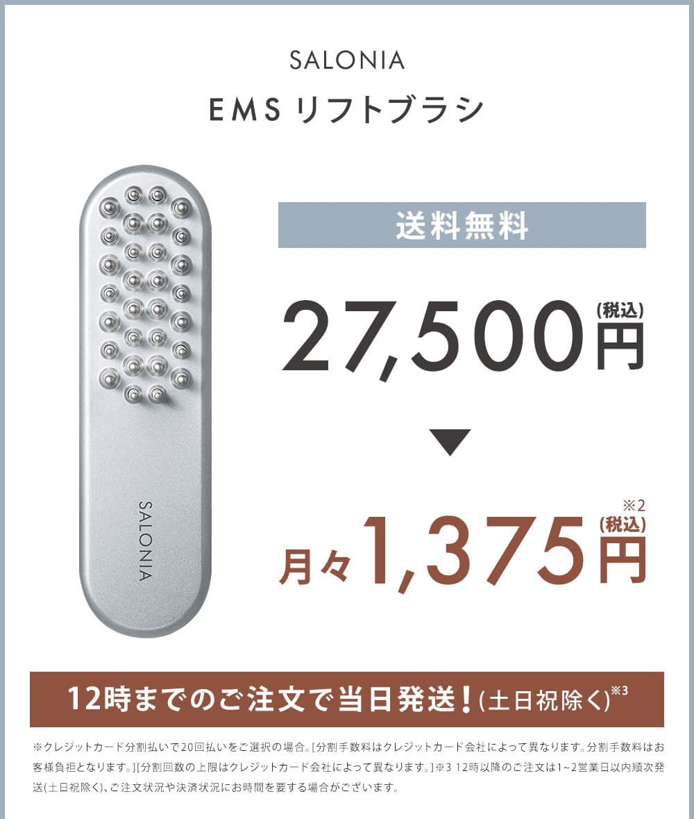 【値下げ】定価27500円 SALONIA EMS LIFT BRUSH